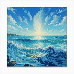 Ocean Waves Canvas Print