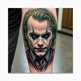 Joker Tattoo 22 Canvas Print