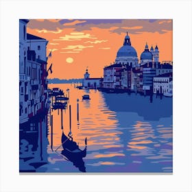 A Venice With Grand Canal Vector Design Illustra 1720474889 4 Canvas Print