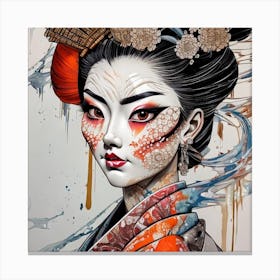 Geisha 3 Canvas Print