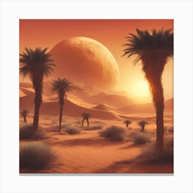 Desert Landscape - Desert Stock Videos & Royalty-Free Footage Canvas Print