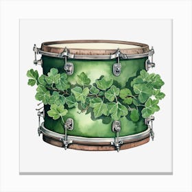 Shamrock Drum 6 Canvas Print