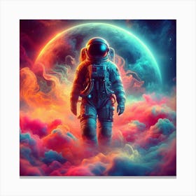 Astronaut In Space 3 Canvas Print