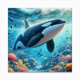 Orca Whale Canvas Print