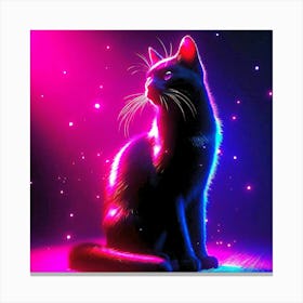 Feline Cat Creative Artwork Illustration 115 Canvas Print