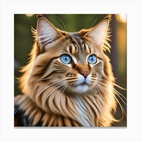 Portrait Of A Cat Canvas Print