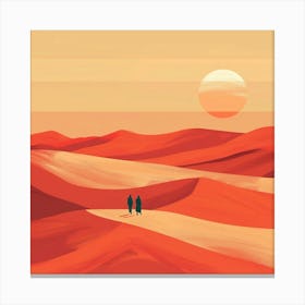 Desert Landscape, Desert Landscape Painting, Desert Landscape Painting, Desert Landscape Painting Canvas Print