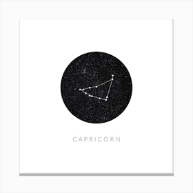 Capricorn Constellation Square Canvas Print