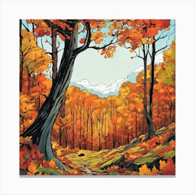 Autumn Forest 10 Canvas Print