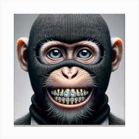 Monkey In A Suit Canvas Print