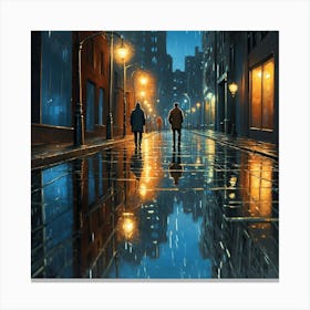 Night In The City Canvas Print