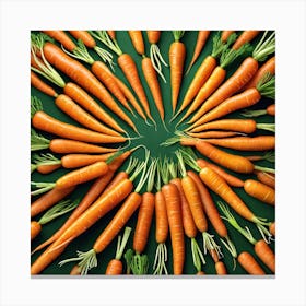 Carrots In A Circle 7 Canvas Print