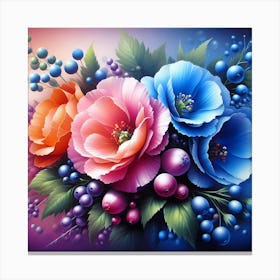 Bouquet Of Flowers Canvas Print