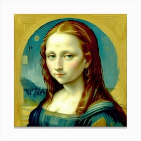 The Young Smile Mona Lisa Reborn Canvas Print