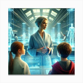 A Powerful Scene Depicting Alina Volkov Mentoring Canvas Print