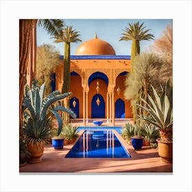 Moroccan Garden 1 Canvas Print