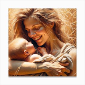 Mother And Child 1 Canvas Print