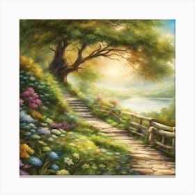 Path To Paradise Canvas Print