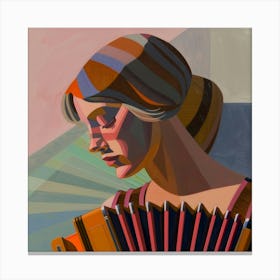 Accordion Player 3 Canvas Print