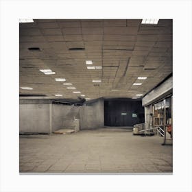 Empty Shopping Mall Canvas Print