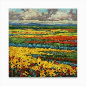 Field Of Poppies Canvas Print