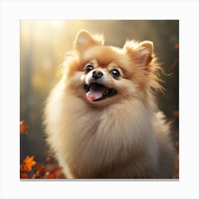Pomeranian Dog Canvas Print