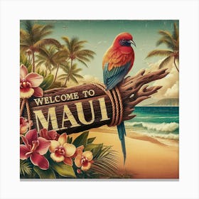 Welcome To Maui Canvas Print
