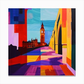 Abstract Travel Collection London England 6 Canvas Print