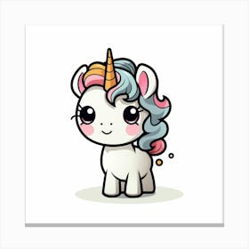 Cute Unicorn 169 Canvas Print