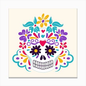 Liny Day Of The Dead Canvas Print