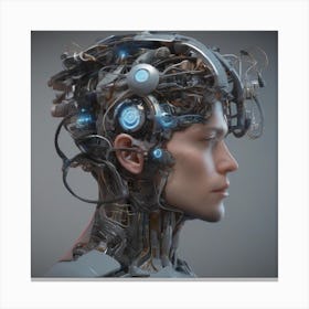 Robots In The Head Canvas Print