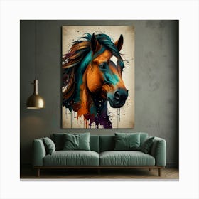 Horse Painting Canvas Print