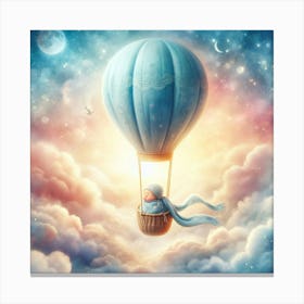 Hot Air Balloon In The Sky 1 Canvas Print