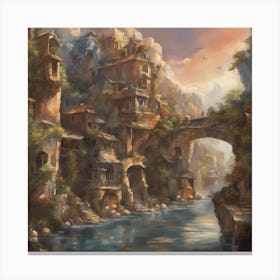 Fantasy City 9 Canvas Print