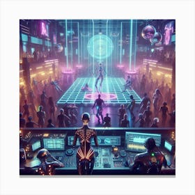 Futuristic Nightclub 1 Canvas Print