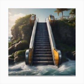 Escalator From The Sea 1 Canvas Print