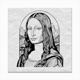 Van Gogh,Mona Lisa Canvas Print