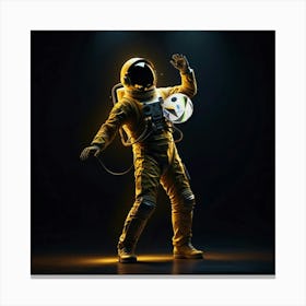 Kick around in space Canvas Print