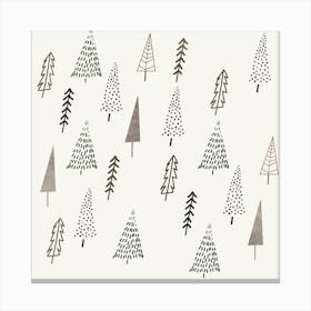 Christmas Tree Trees Nature Canvas Print