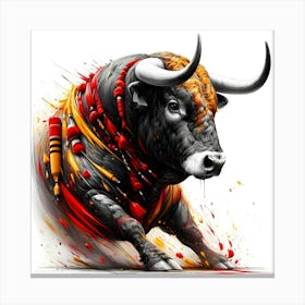 Animal Creative Portrai Illustrationt 15 Canvas Print