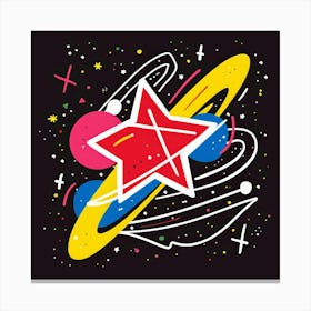 Star In Space Canvas Print