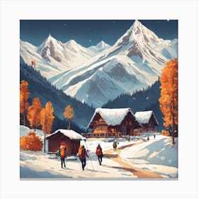 Winter Landscape Canvas Print