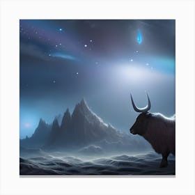 Ox Landscape Canvas Print