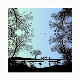 Silhouettes Canvas Print