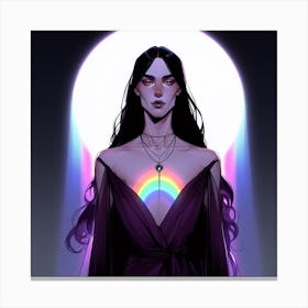 Rainbow Girl Canvas Print