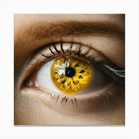 Yellow Eye 1 Canvas Print