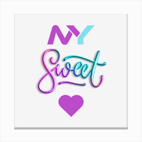 Sweet heart Canvas Print