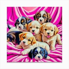 Beagle Puppies 1 Canvas Print