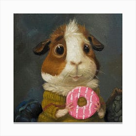 Donut Guinea squirrel  Canvas Print