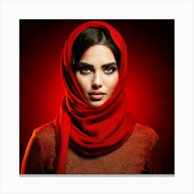 Firefly Fiery Woman With Intense Scarlet Gaze 11335 (2) Canvas Print